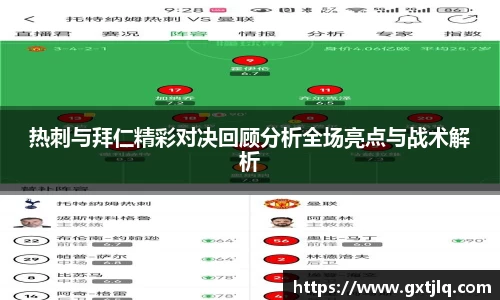 热刺与拜仁精彩对决回顾分析全场亮点与战术解析